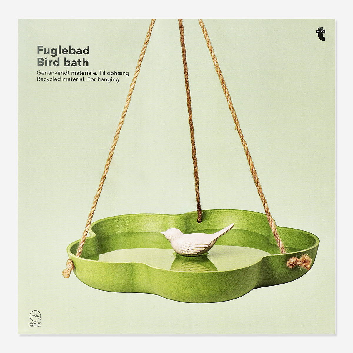 HANGING WATER BATH FOR BIRDS