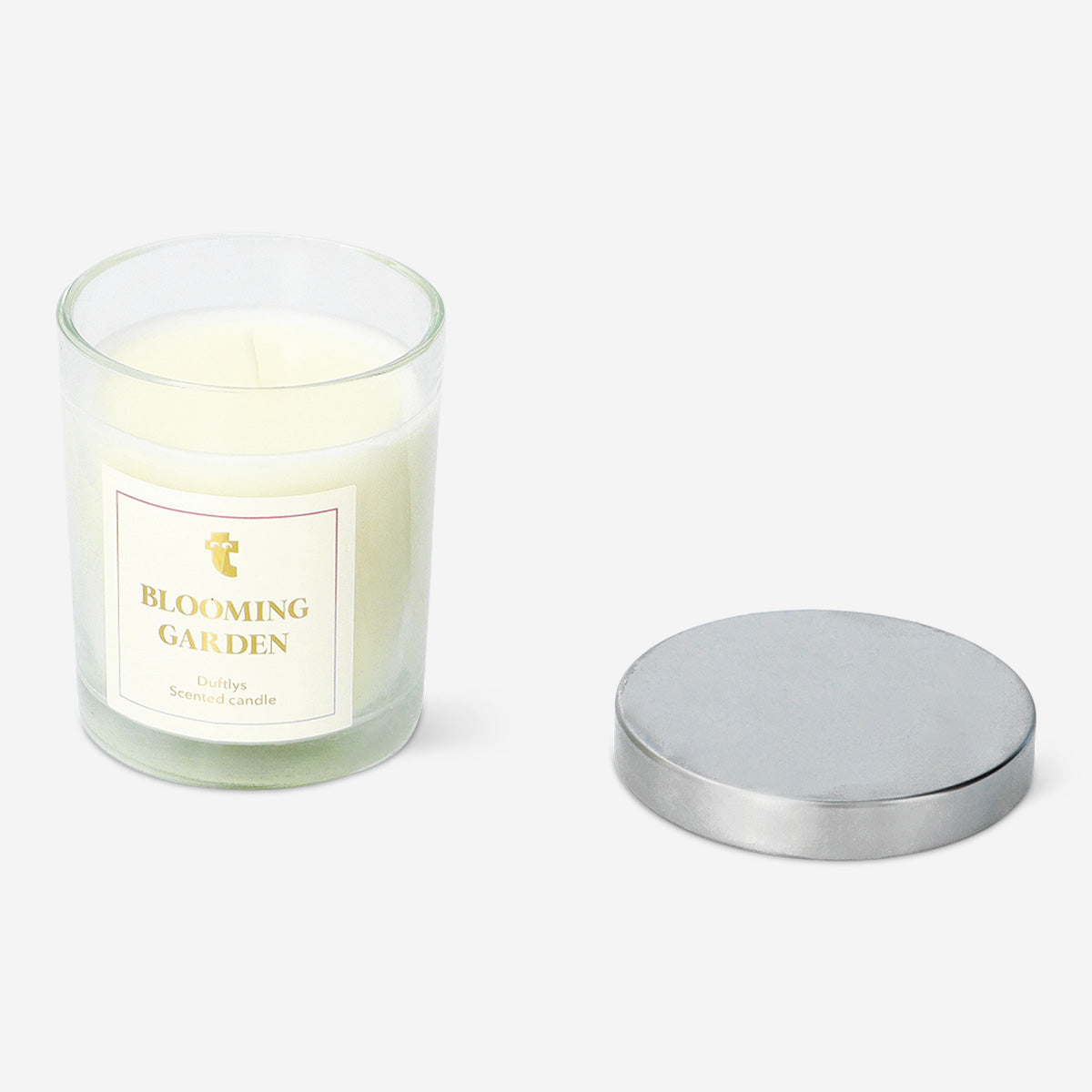 CANDLE SCENT IN GLASS W. LID POETIC SOUL