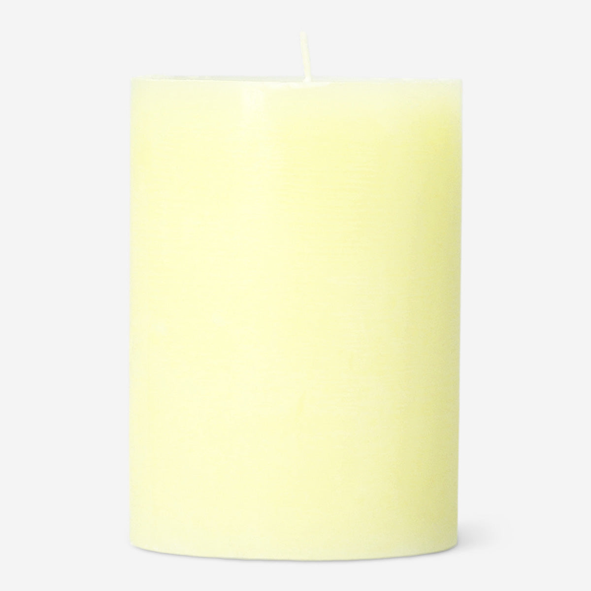 Parlak Sarı Rustik Mum 8 cm