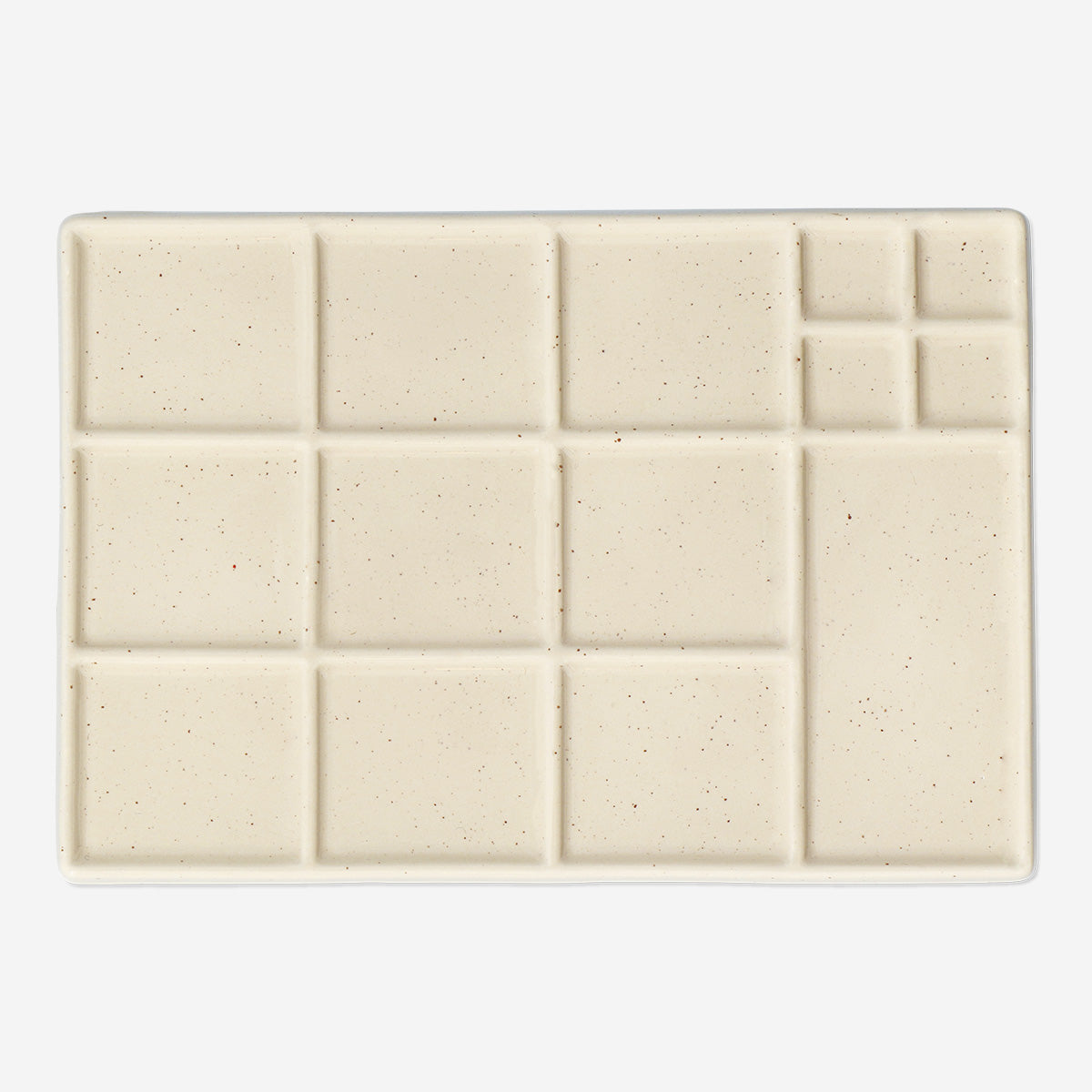 Büyük Seramik Boya Paleti 18,8 cm x 13 cm