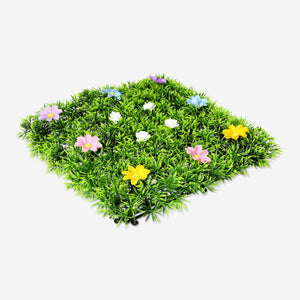 DECORATION GRASS W.FLOWERS