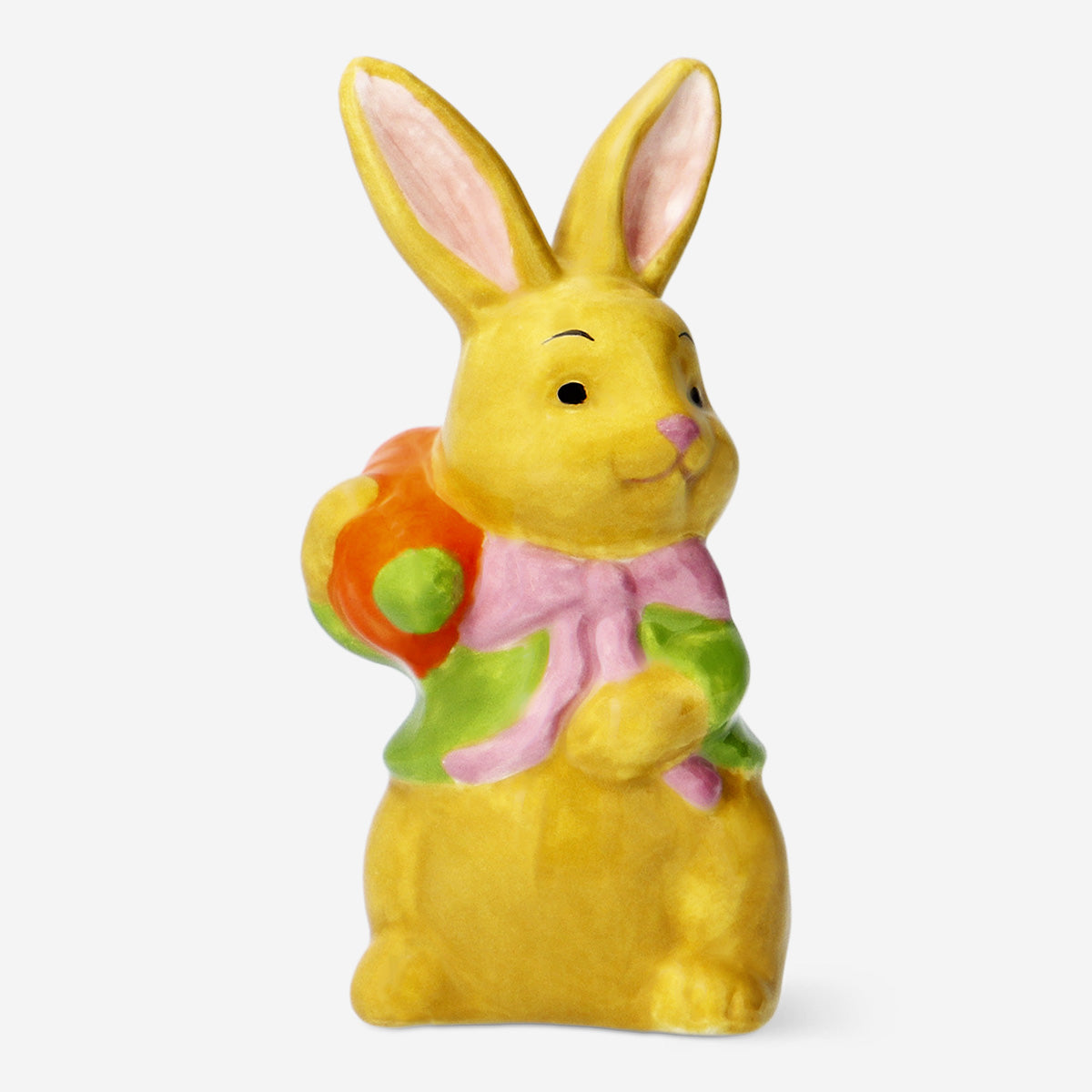 Havuçlu Seramik Tavşan Biblosu 8 cm