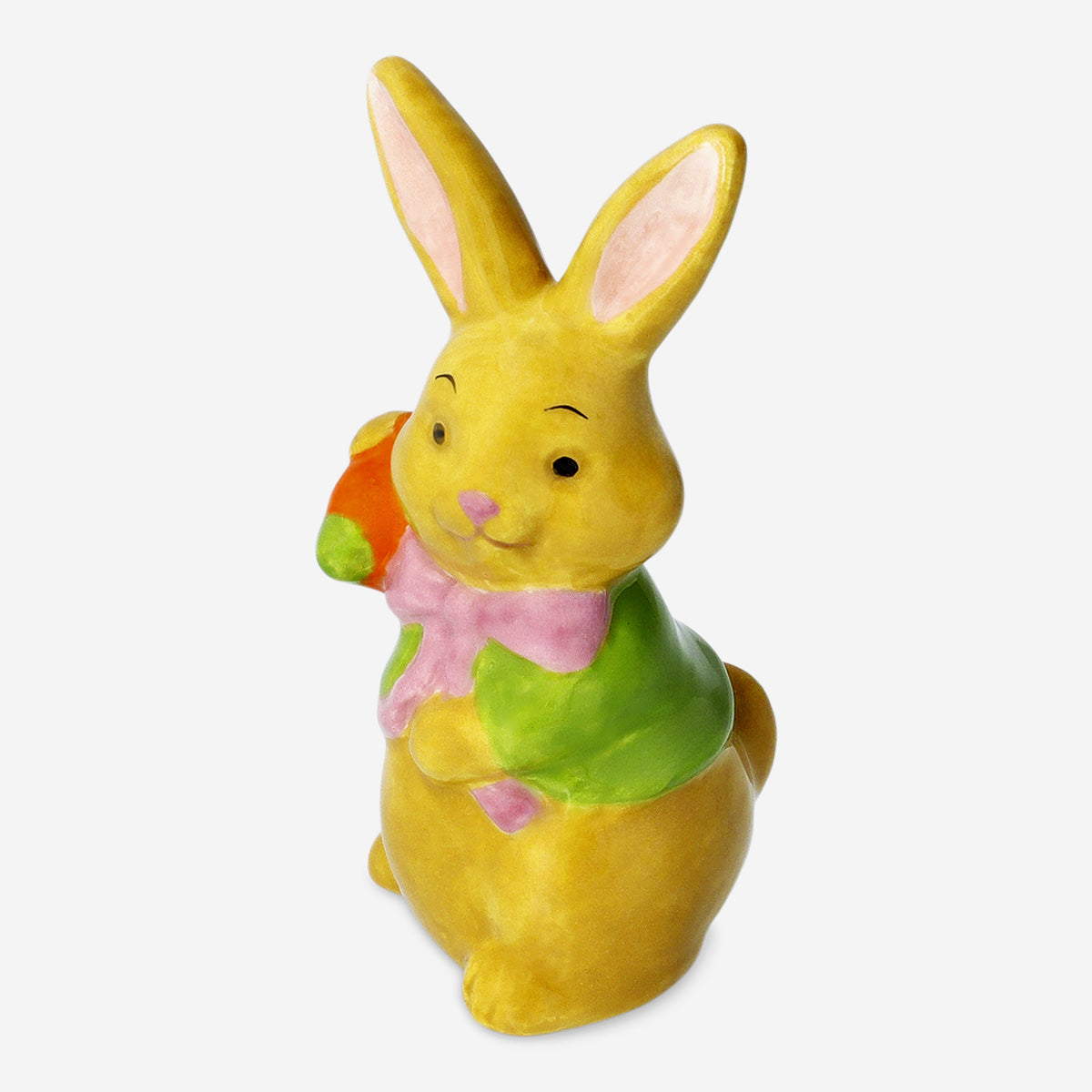 Havuçlu Seramik Tavşan Biblosu 8 cm