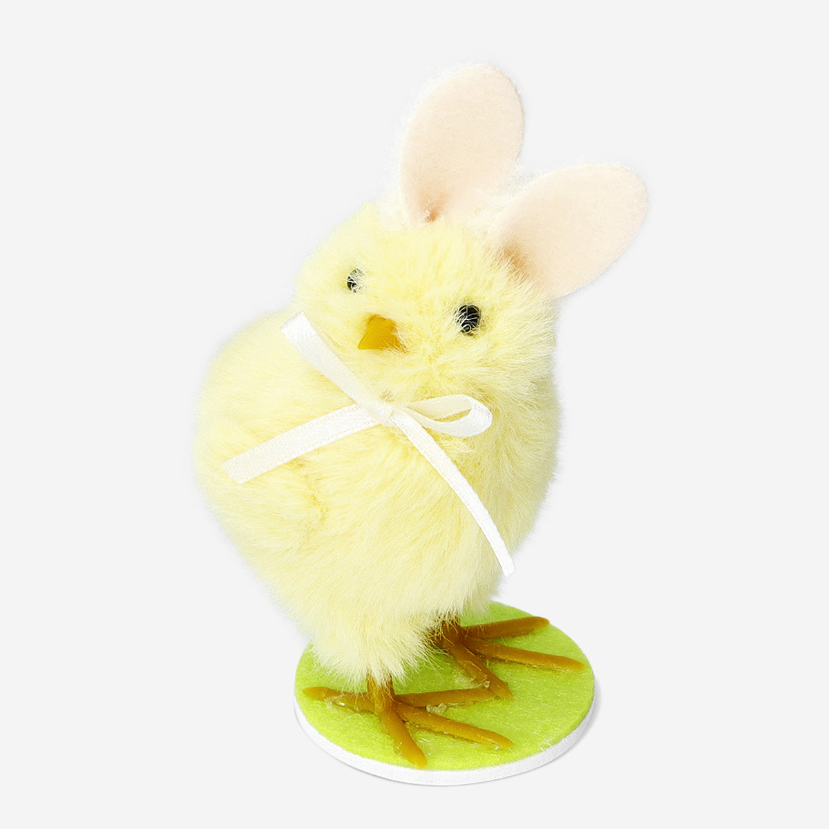 CHICKEN W BUNNY EARS YELLOW SMALL