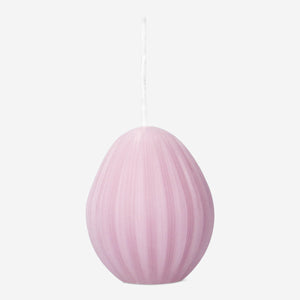 Yumurta Şeklinde Pembe Mum