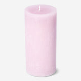 CANDLE PILLAR RUSTIC DIA57 X 120MM LIGHT PINK