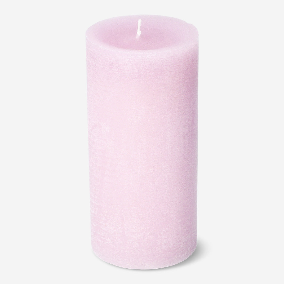 CANDLE PILLAR RUSTIC DIA57 X 120MM LIGHT PINK