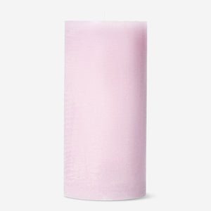 Açık Pembe Rustik Mum 12 cm