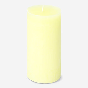 Parlak Sarı Rustik Mum 12 cm
