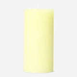 Parlak Sarı Rustik Mum 12 cm