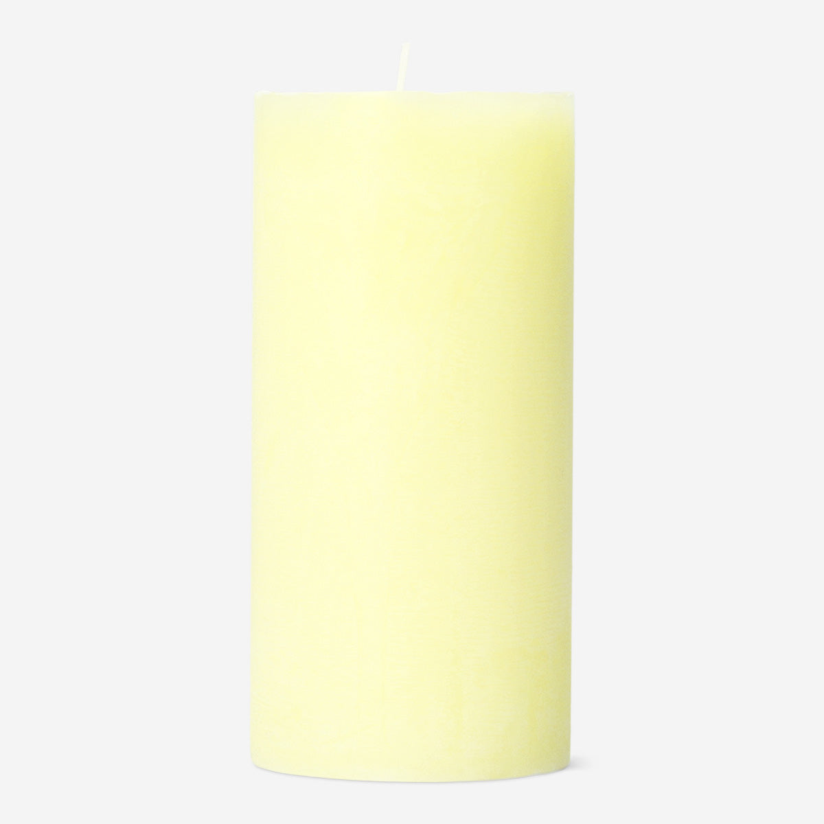 Parlak Sarı Rustik Mum 12 cm