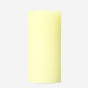 Parlak Sarı Rustik Mum 12 cm