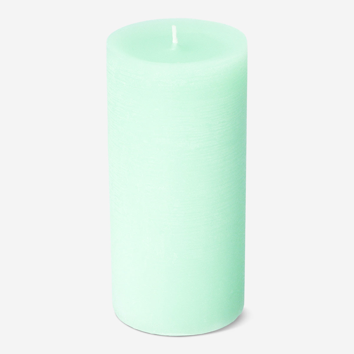 Parlak Yeşil Rustik Mum 12 cm