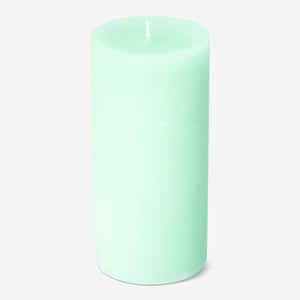 Parlak Yeşil Rustik Mum 12 cm