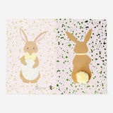 CARD W ENVELOPE BUNNY W POMPOM