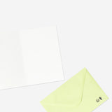 CARD W ENVELOPE BUNNY W POMPOM