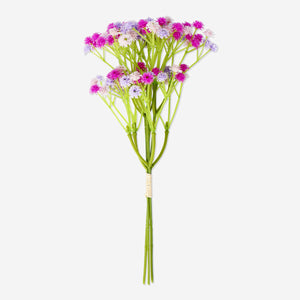 Pembe Yapay Çiçek Buketi 24 cm