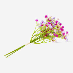 Pembe Yapay Çiçek Buketi 24 cm