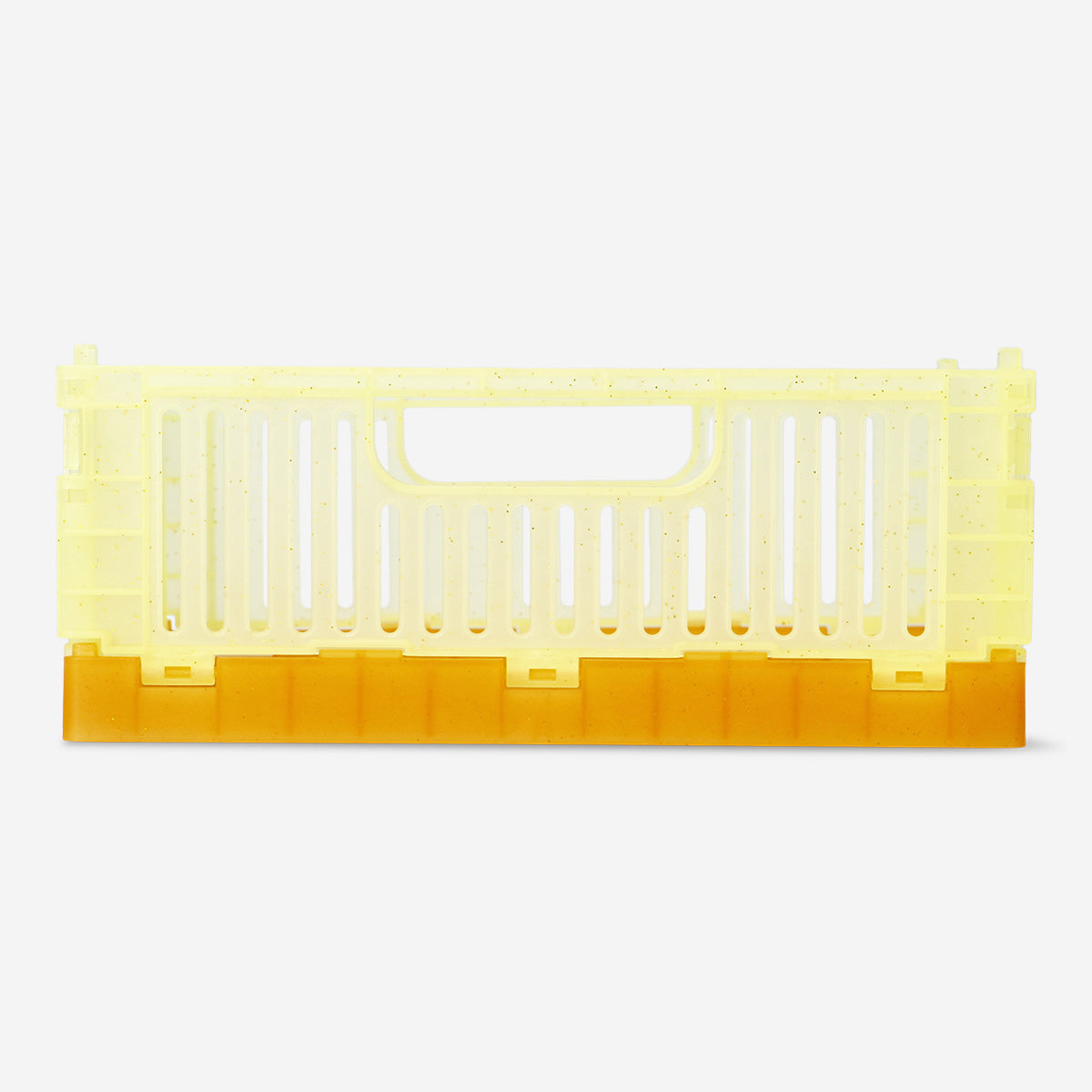 Katlanabilir Sarı Parlak Plastik Kasa 25 cm x 16 cm