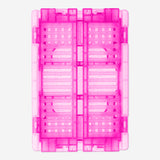 BOX FOLDABLE RECYCLED PP 15X10X5,5CM MULTI COLOR W. GLITTER
