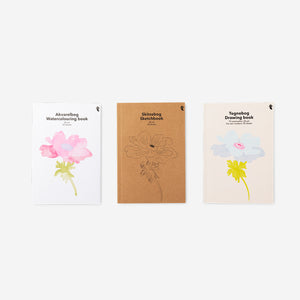 PADS 3-PACK WATER COLOR, MARKER PAD, SKETCH PAD