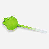 SELF WATERING GLASS TUBE AS FROG
