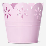POT IRON DIA 10CM W. FLOWERS
