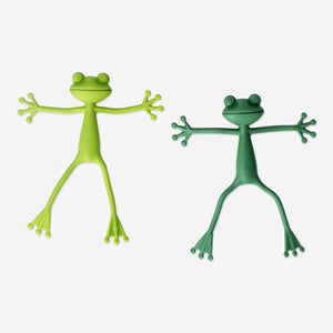 PLANT SUPPORT FROG 2 PCS GREEN MIX