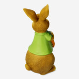 RABBIT RESIN HOLDING CARROTS