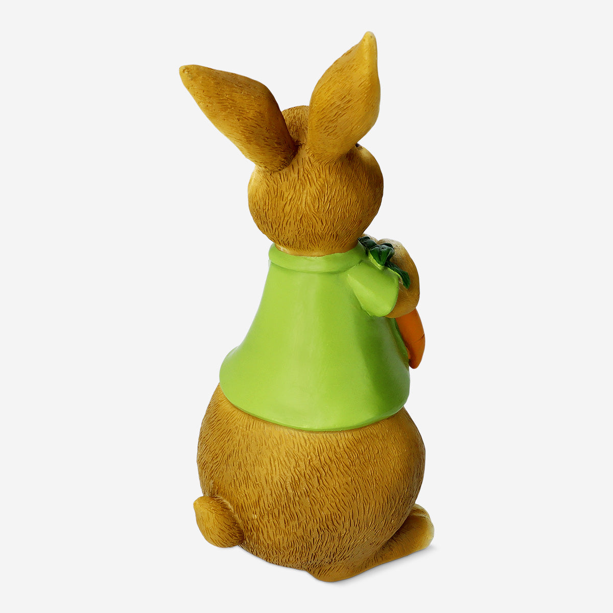 RABBIT RESIN HOLDING CARROTS