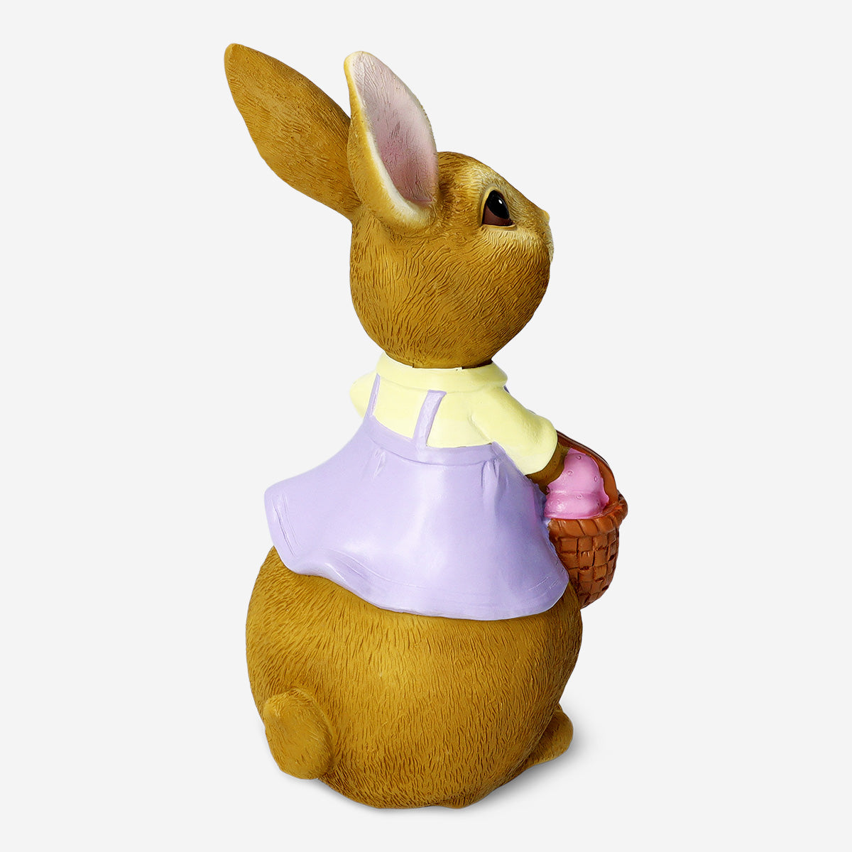 RABBIT RESIN HOLDING EGGS