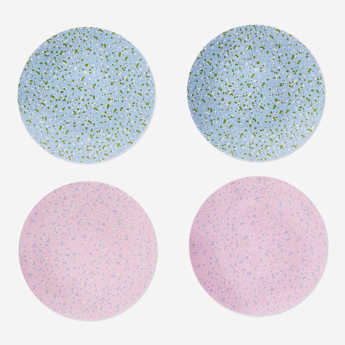 PLATE PP EASTER EGGS 4 PCS