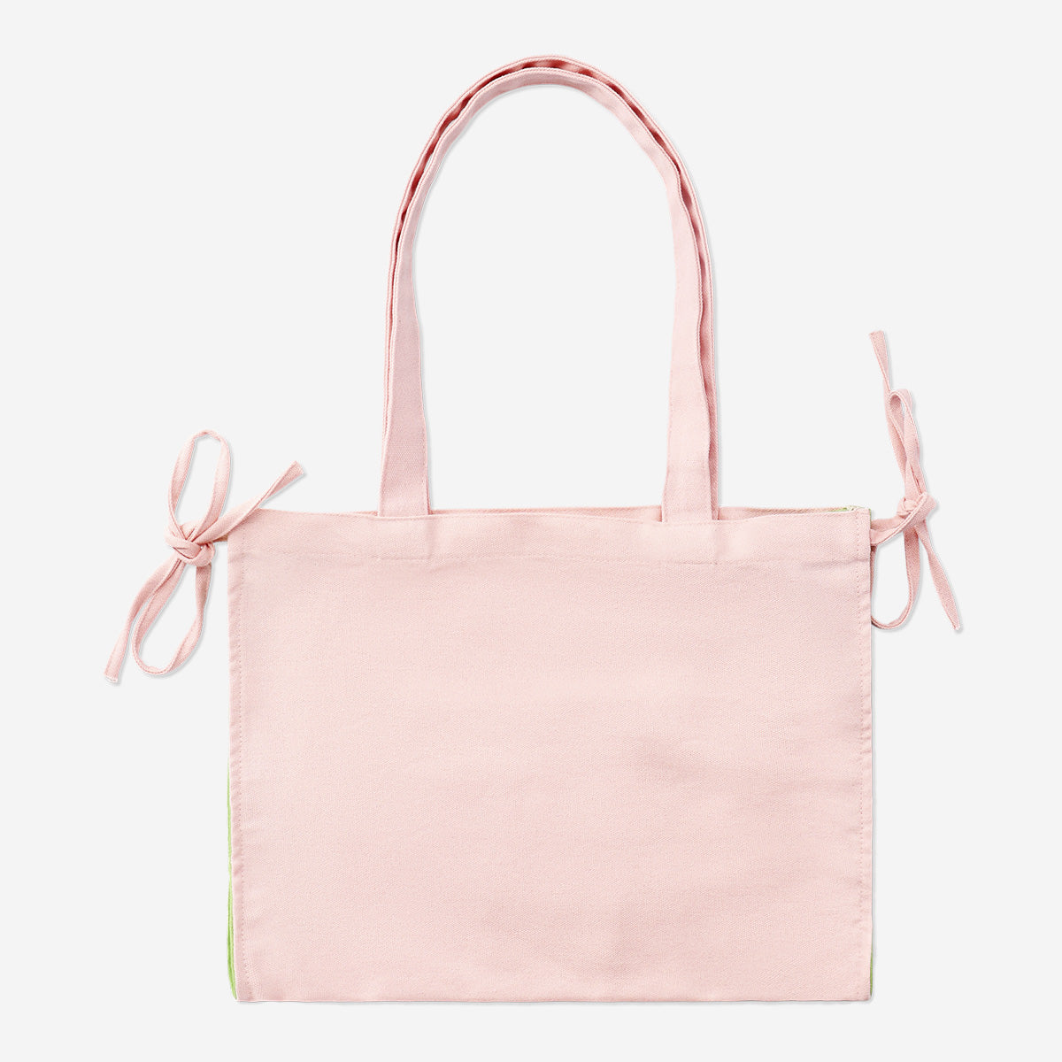 Fiyonk Detaylı Toz Pembe Shopper Çanta