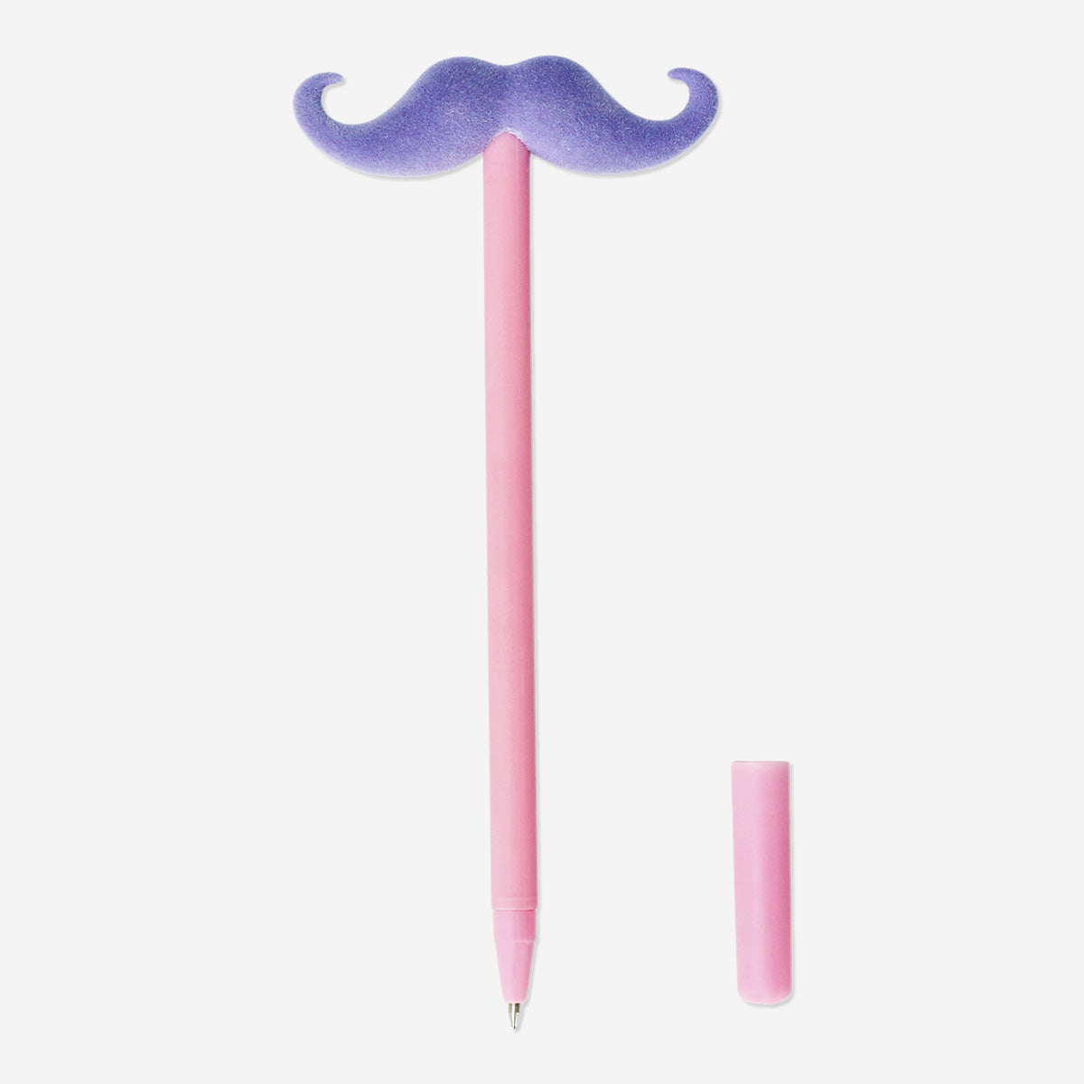 PEN WITH PLUSH MOUSTACHE