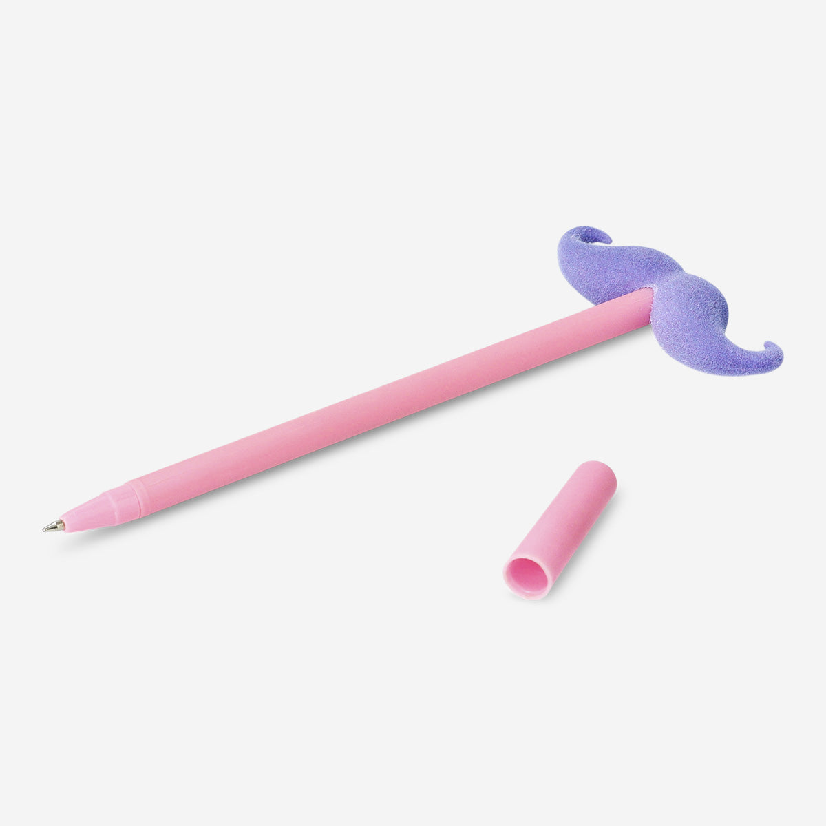 PEN WITH PLUSH MOUSTACHE