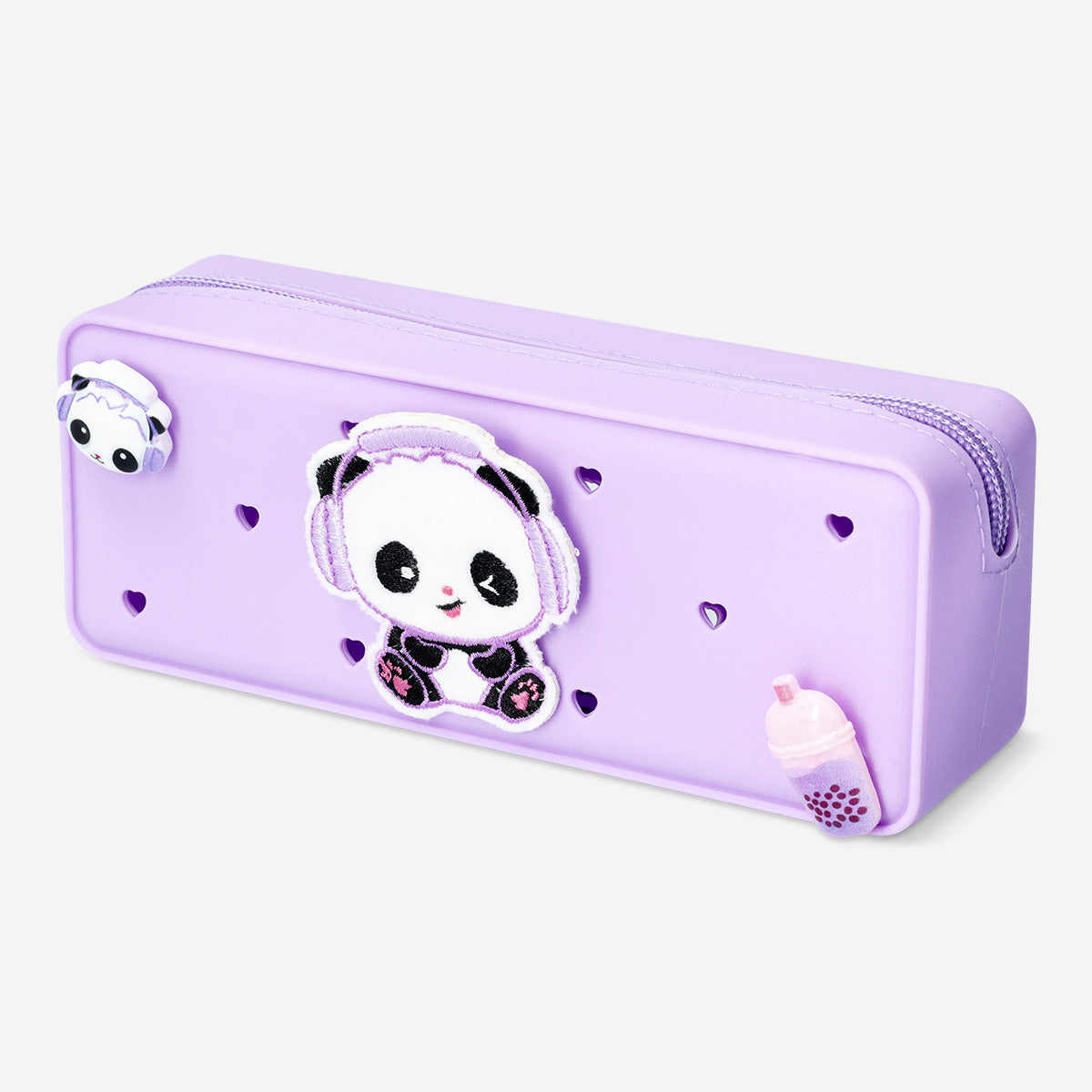 PENCILCASE SILICONE W PLUSH TOY