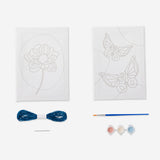 CANVAS KIT FOR EMBROIDERY AND PAINT