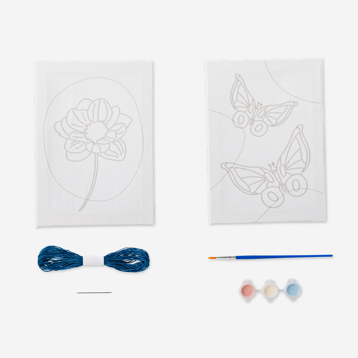 CANVAS KIT FOR EMBROIDERY AND PAINT