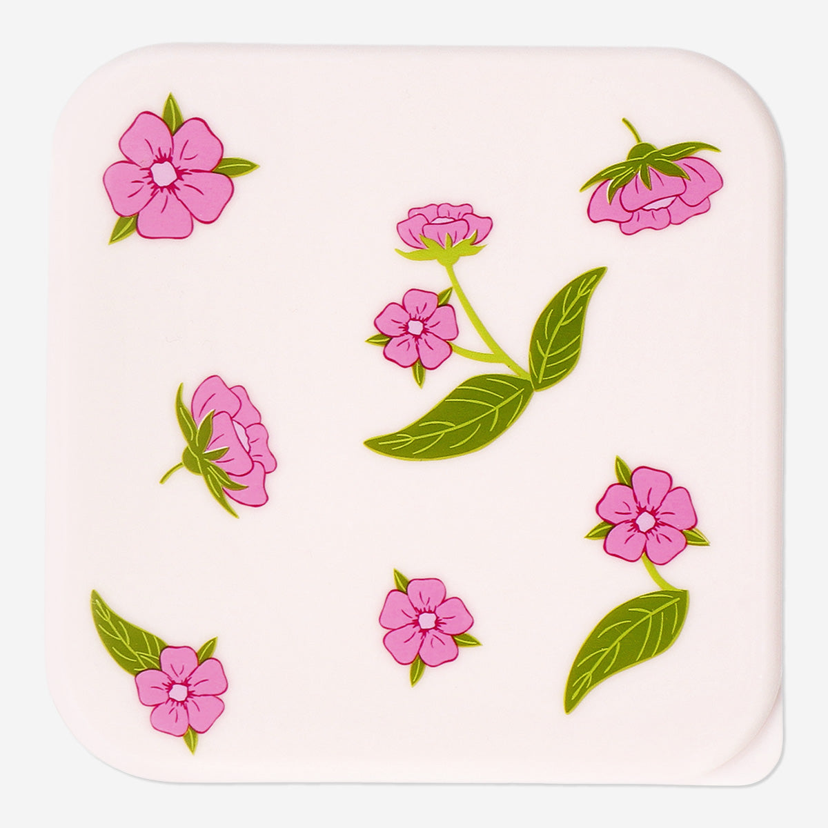 BOX SNACK W CHERRY BLOSSOM PRINT PLASTIC LARGE 11.8X11.8X5.5