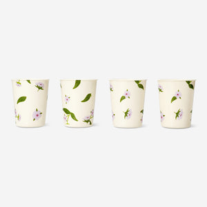 CUPS PP CHERRY BLOSSOM PRINT 4 PCS