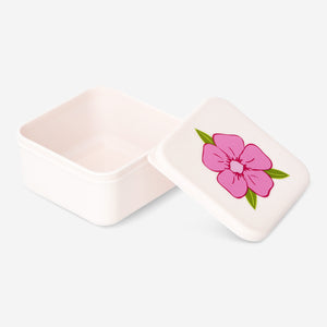 BOX SNACK CHERRY BLOSSOM PLASTIC SMALL 8.5X8.5X4.3CM