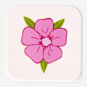 BOX SNACK CHERRY BLOSSOM PLASTIC SMALL 8.5X8.5X4.3CM