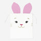 BAG COTTON DRAWSTRING RABBIT WITH EARS 20 X 20 CM
