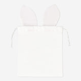 BAG COTTON DRAWSTRING RABBIT WITH EARS 20 X 20 CM