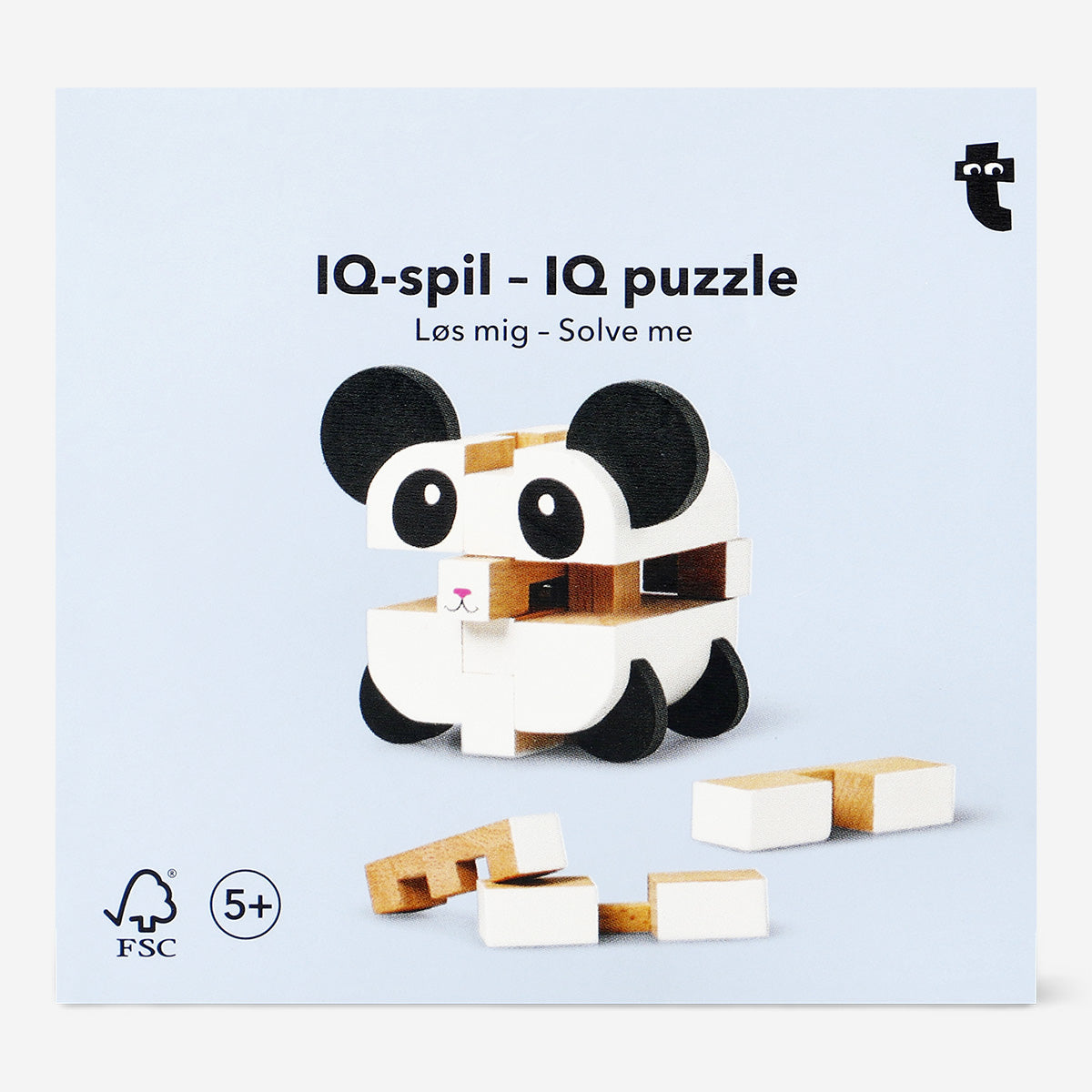 Panda Şeklinde Ahşap 3D Yapboz