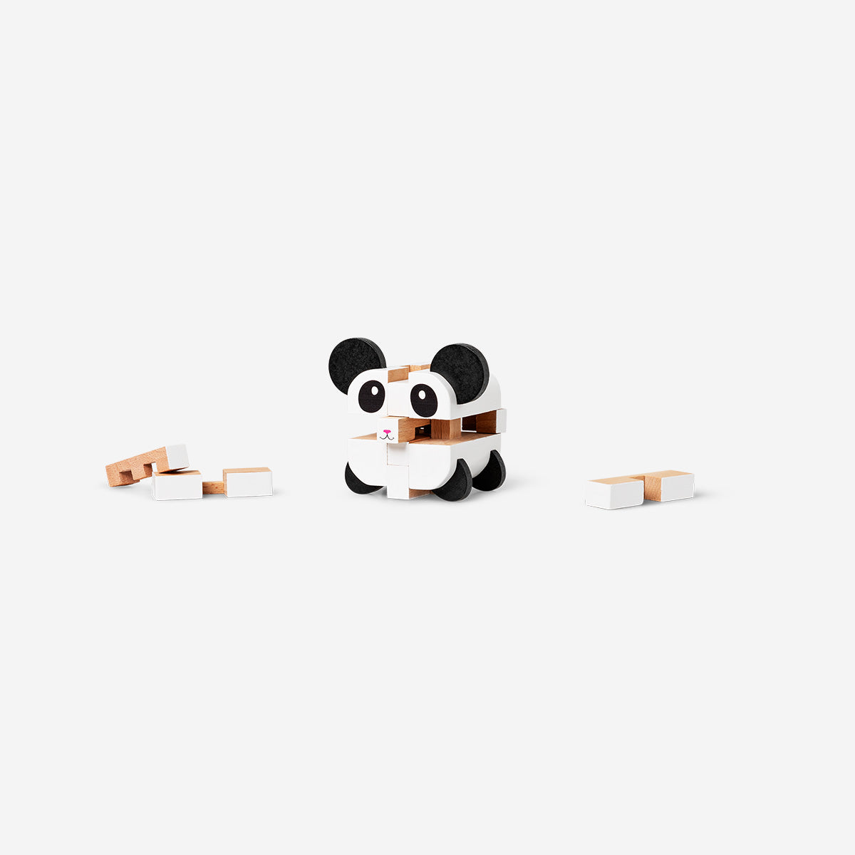 Panda Şeklinde Ahşap 3D Yapboz
