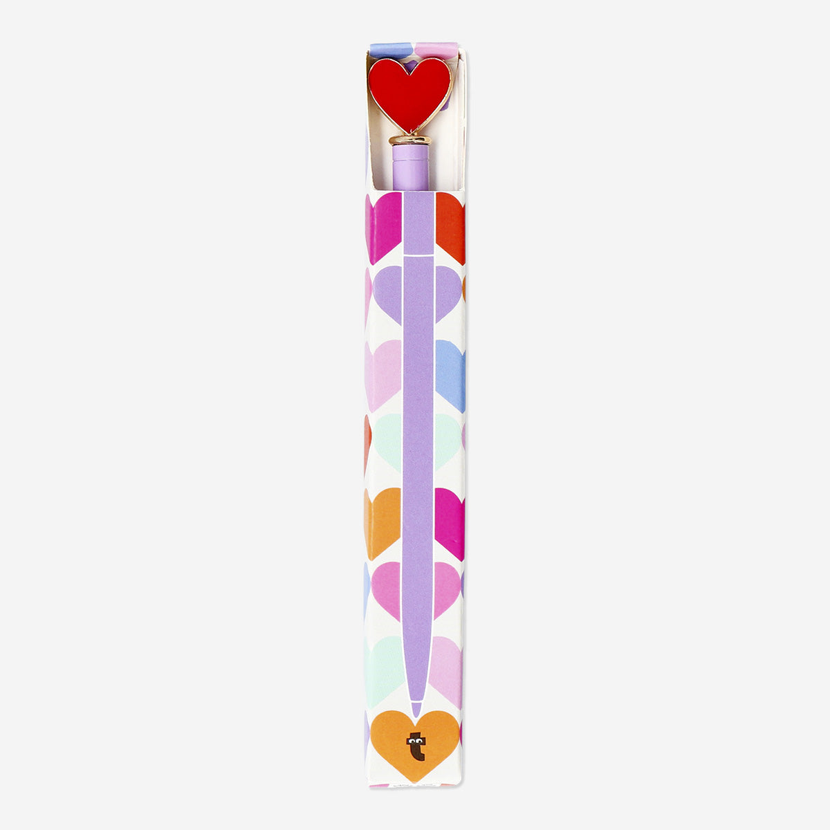 BALLPOINT METAL PEN WITH HEART