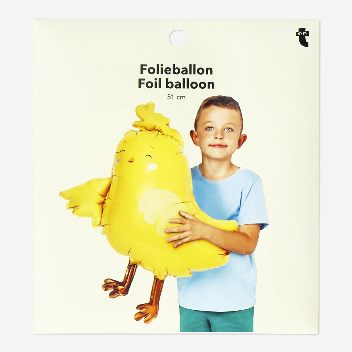 Sarı Civciv Şeklinde Parlak Balon 81 cm