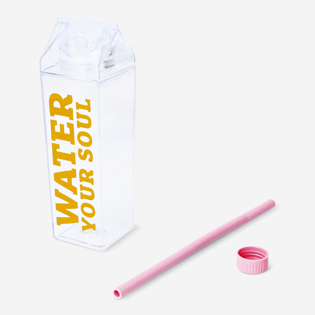 MILK CARTON IN PLASTIC WITH LID W STRAW INSIDE SMALL