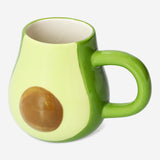 MUG WITH HANDLE AVOCADO SHAPE GREEN